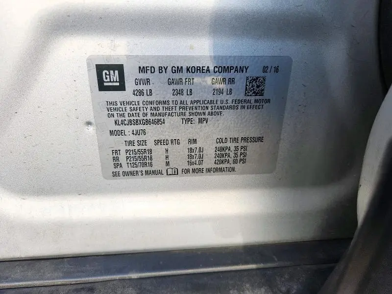 2016 BUICK ENCORE CONVENIENCE  
