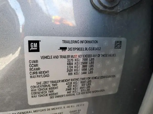 2020 GMC SIERRA K1500 AT4  