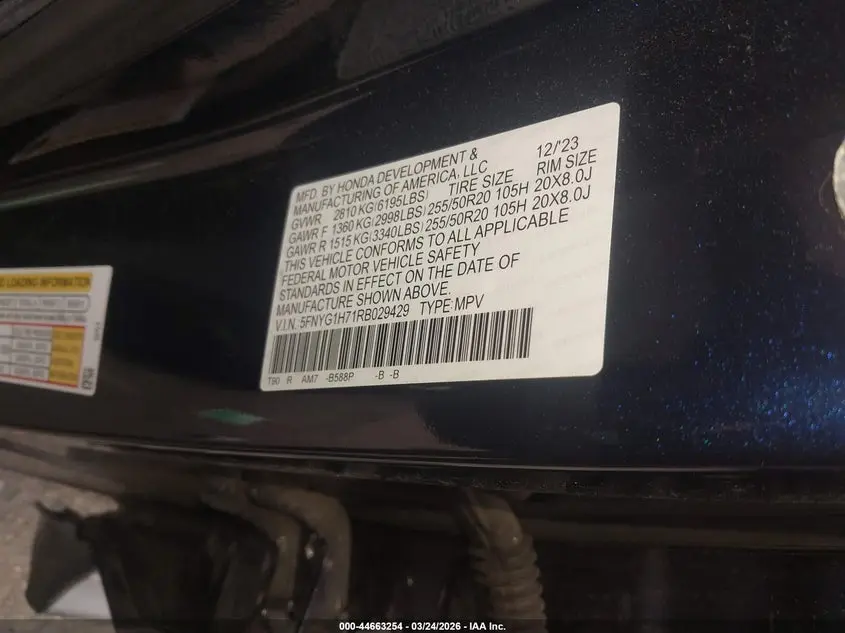 2024 HONDA PILOT TOURING