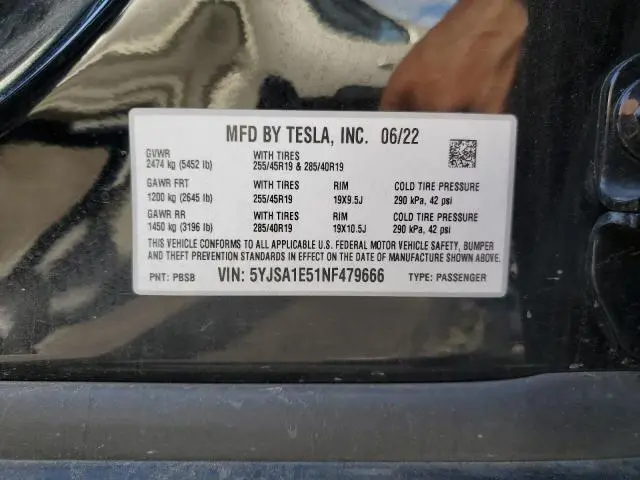 2022 TESLA MODEL S   