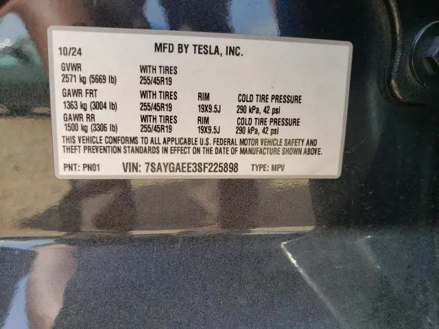 2025 TESLA MODEL Y