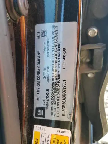 2019 CHEVROLET SPARK LS  