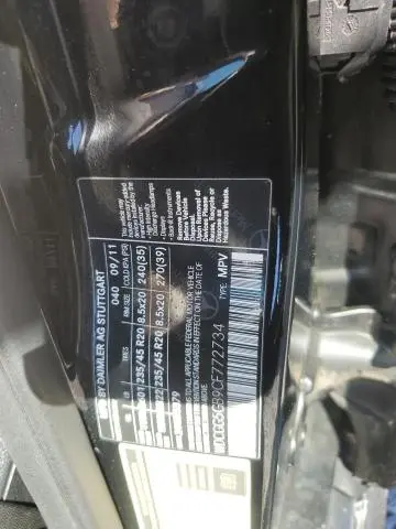 2012 MERCEDES-BENZ GLK 350  