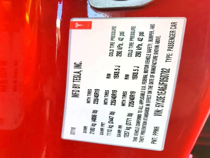 2018 TESLA MODEL 3   