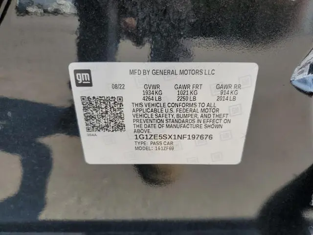 2022 CHEVROLET MALIBU PREMIER  