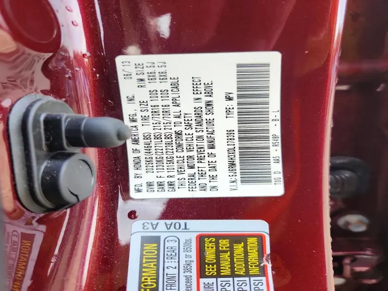 2013 HONDA CR-V LX  