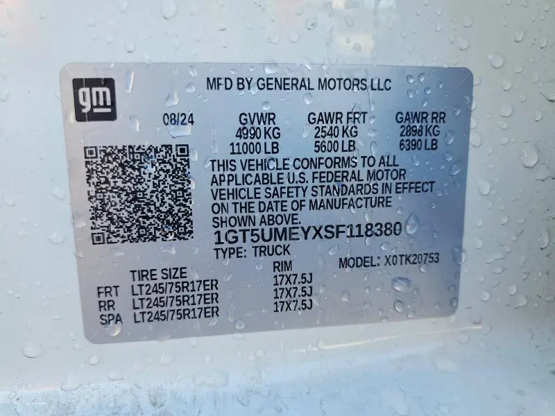 2025 GMC SIERRA K2500 SLE  