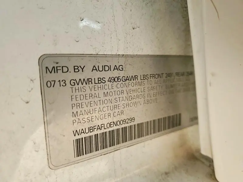 2014 AUDI A4 PREMIUM  