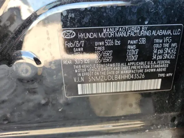 2017 HYUNDAI SANTA FE SPORT   