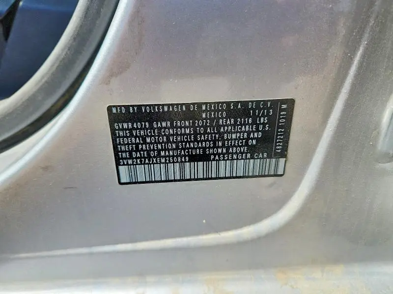 2014 VOLKSWAGEN JETTA BASE  