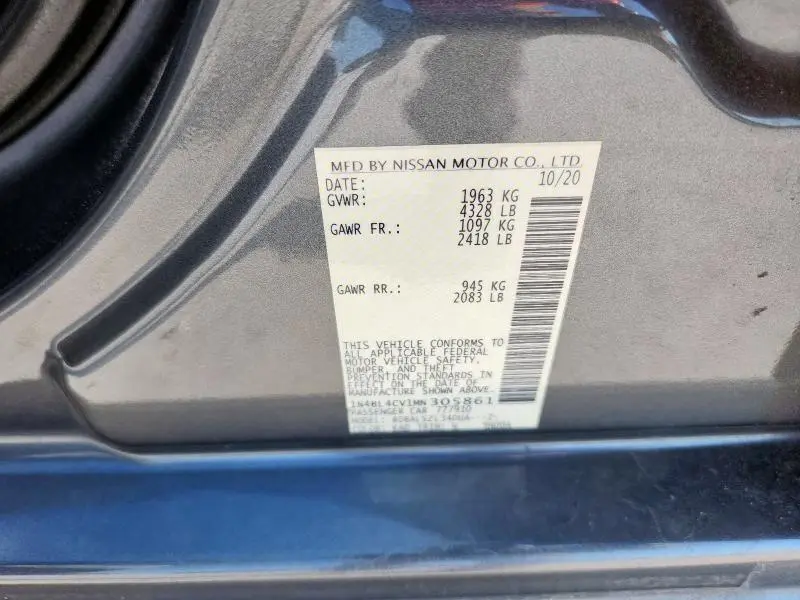 2021 NISSAN ALTIMA SR