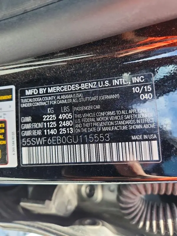 2016 MERCEDES-BENZ C 450 4MATIC AMG  