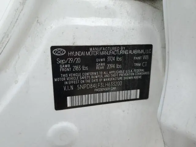 2020 HYUNDAI ELANTRA SEL