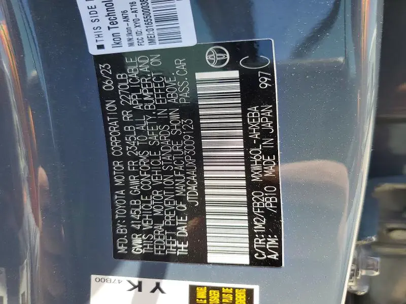 2023 TOYOTA PRIUS LE  