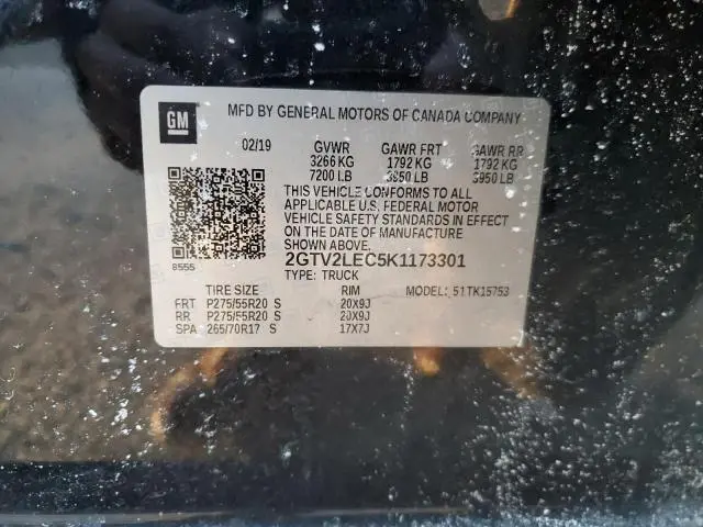 2019 GMC SIERRA LIMITED K1500  