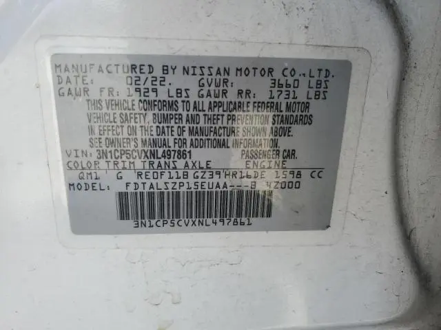 2022 NISSAN KICKS SV  