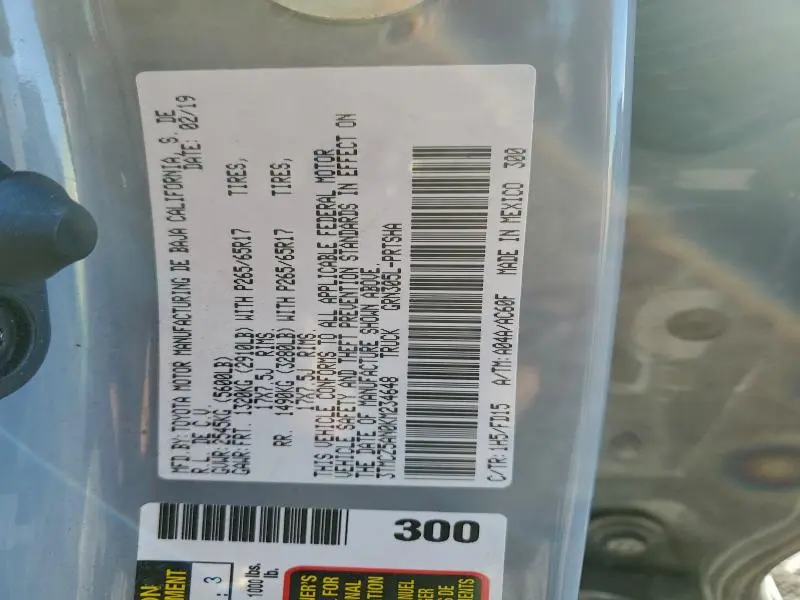 2019 TOYOTA TACOMA DOUBLE CAB  