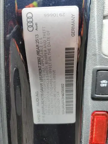 2017 AUDI A4 PREMIUM  