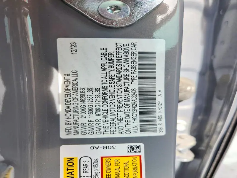 2024 HONDA ACCORD HYBRID EXL  