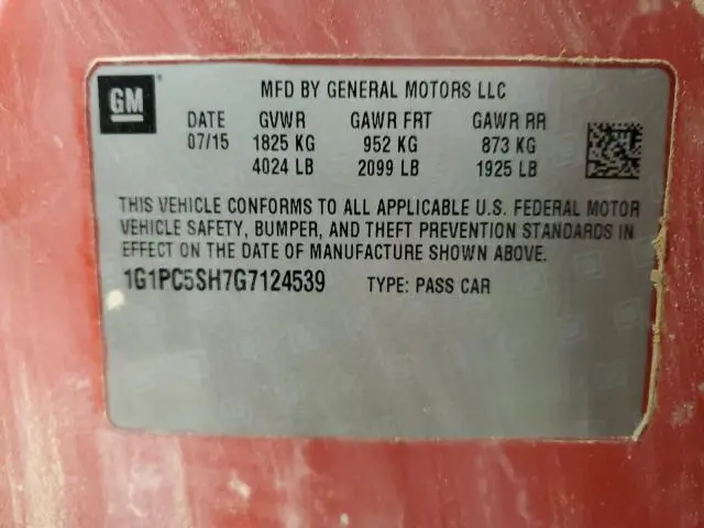 2016 CHEVROLET CRUZE LIMITED LS  