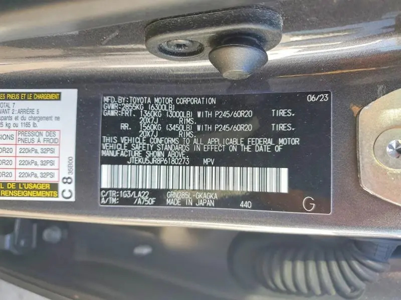 2023 TOYOTA 4RUNNER LIMITED  