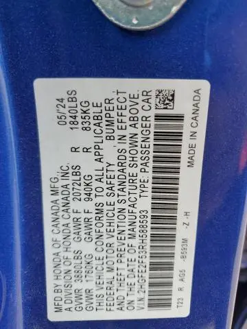2024 HONDA CIVIC SPORT