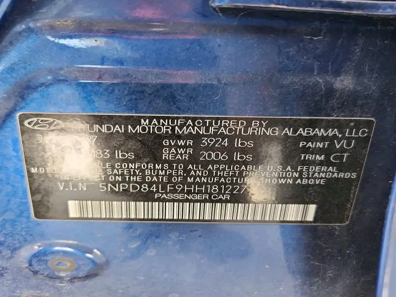 2017 HYUNDAI ELANTRA VALUE EDITION  