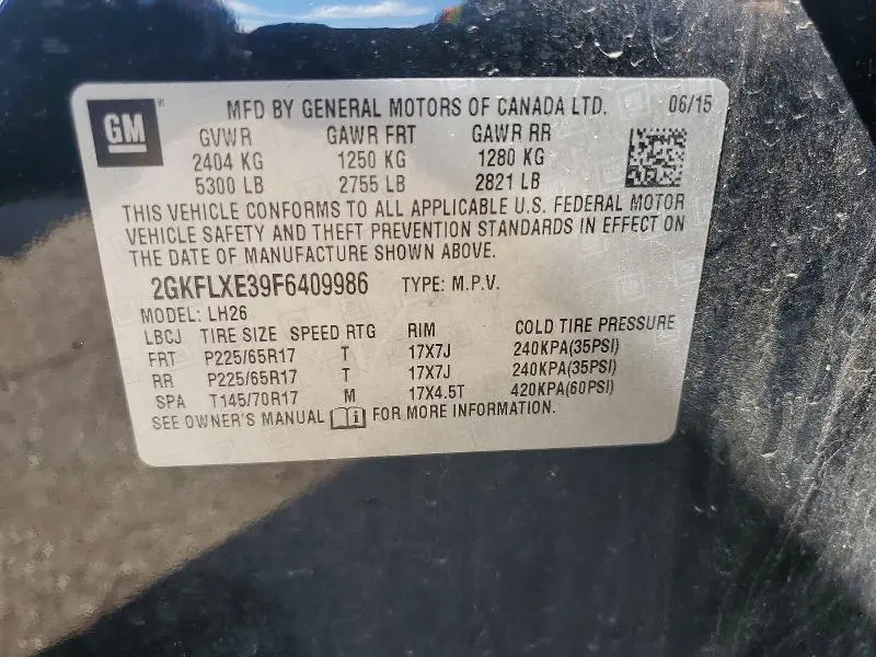 2015 GMC TERRAIN SLT  