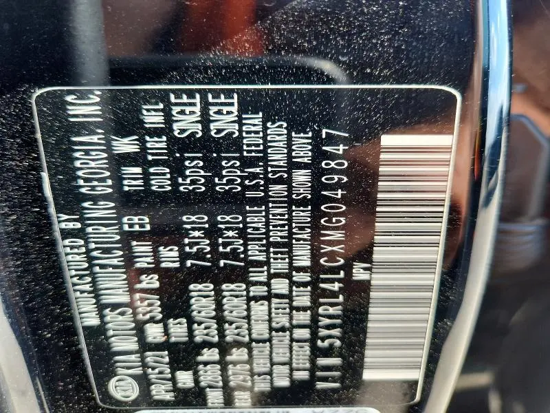 2021 KIA SORENTO S  