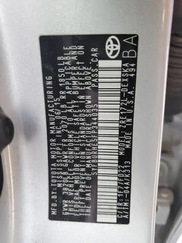 2015 TOYOTA COROLLA L  