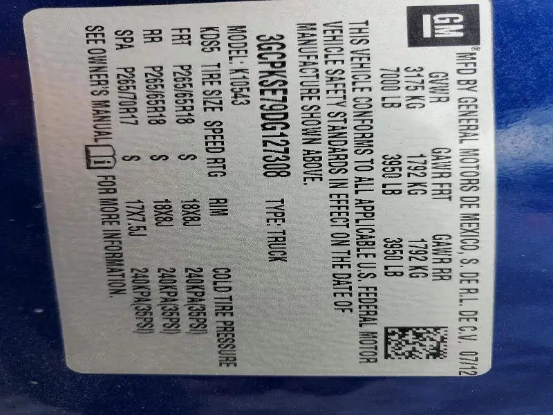 2013 CHEVROLET SILVERADO K1500 LT  