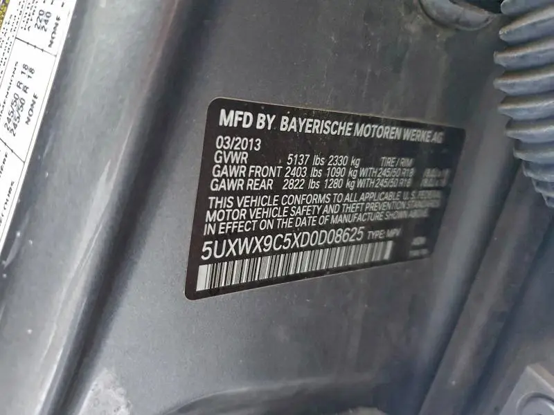 2013 BMW X3 XDRIVE28I  