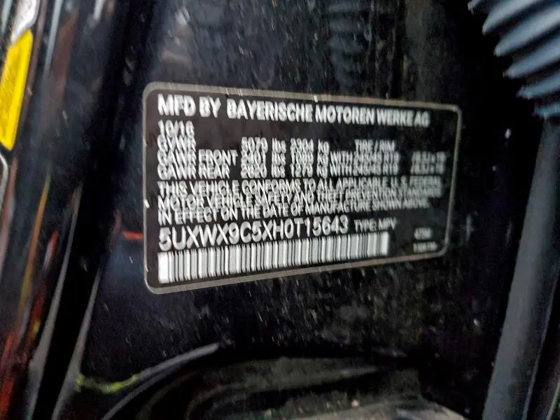 2017 BMW X3 XDRIVE28I  