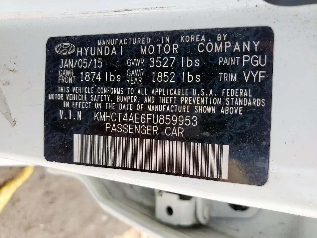 2015 HYUNDAI ACCENT GLS  