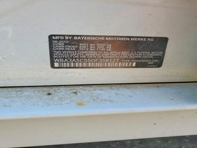 2013 BMW 328 I  