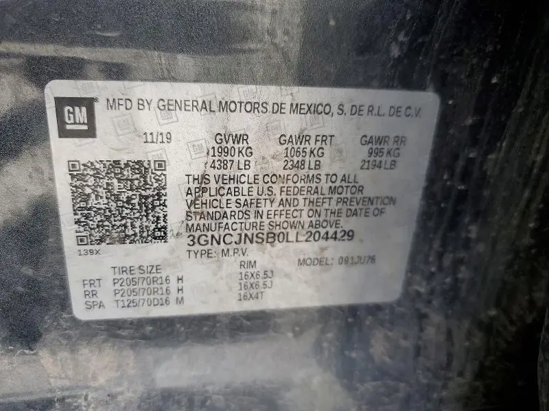 2020 CHEVROLET TRAX LS  