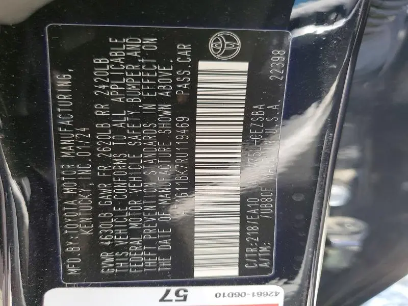 2024 TOYOTA CAMRY SE  