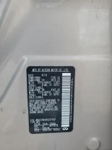 2019 INFINITI QX80 LUXE  