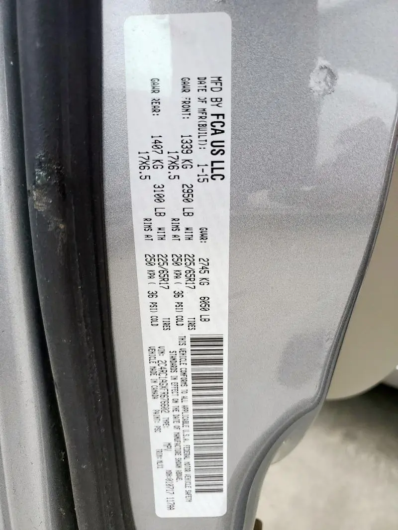 2015 CHRYSLER TOWN & COUNTRY LX  