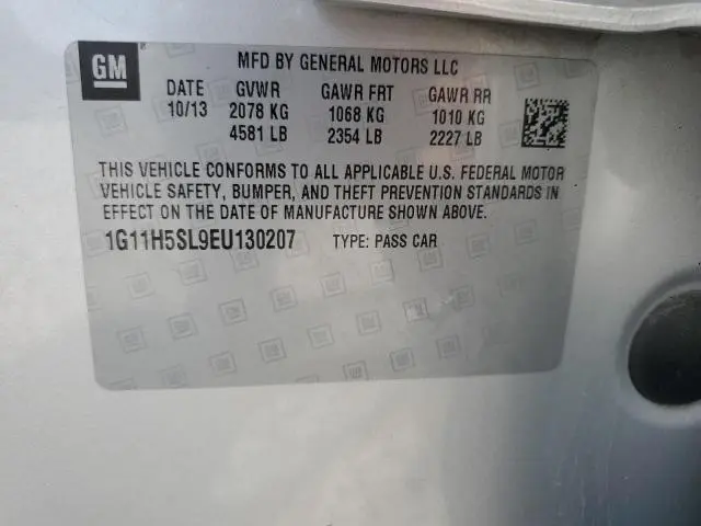 2014 CHEVROLET MALIBU LTZ  