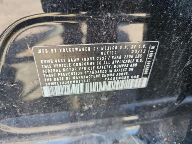 2012 VOLKSWAGEN JETTA TDI  