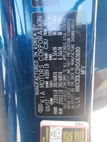 2017 KIA NIRO FE