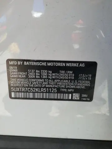 2019 BMW X3 SDRIVE30I  