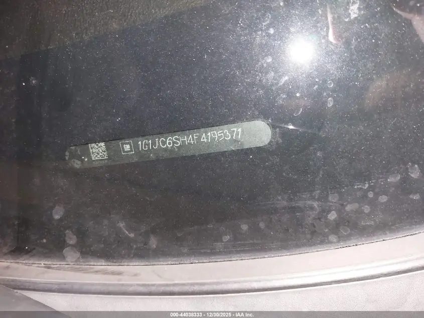 2015 CHEVROLET SONIC LT AUTO