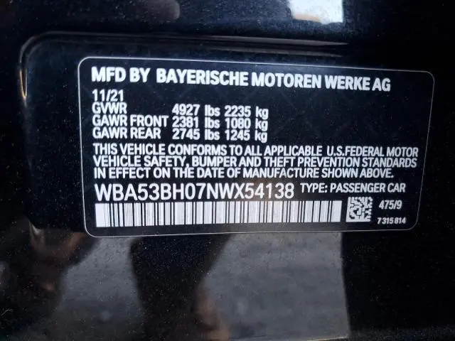 2022 BMW 530 I  