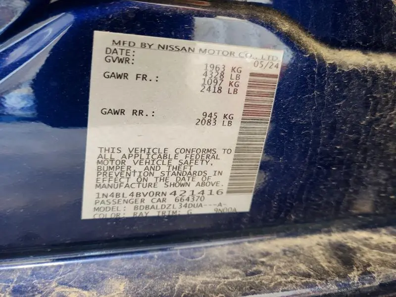 2024 NISSAN ALTIMA 2.5 S  