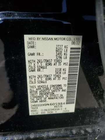 2023 NISSAN FRONTIER S  