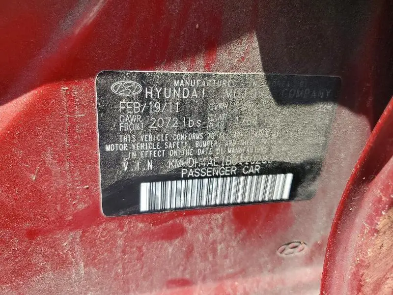 2011 HYUNDAI ELANTRA GLS  