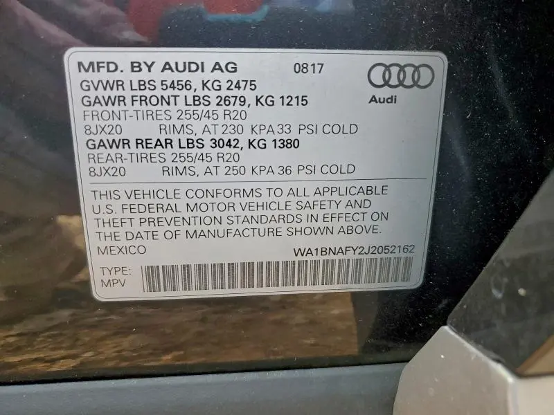 2018 AUDI Q5 PREMIUM PLUS  