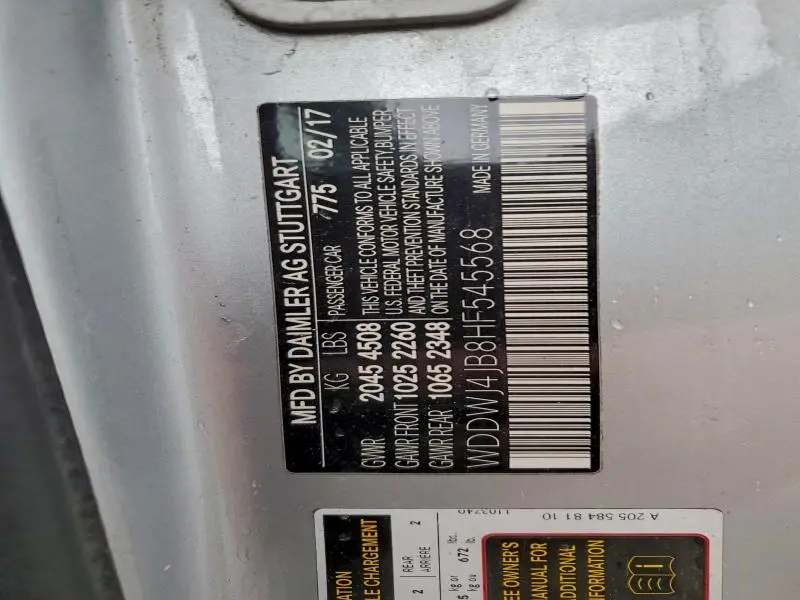 2017 MERCEDES-BENZ C 300  